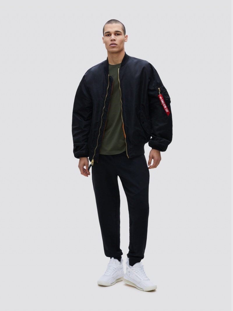 Veste Bombers Alpha Industries L-2b Loose Noir Homme | NJA-91141526