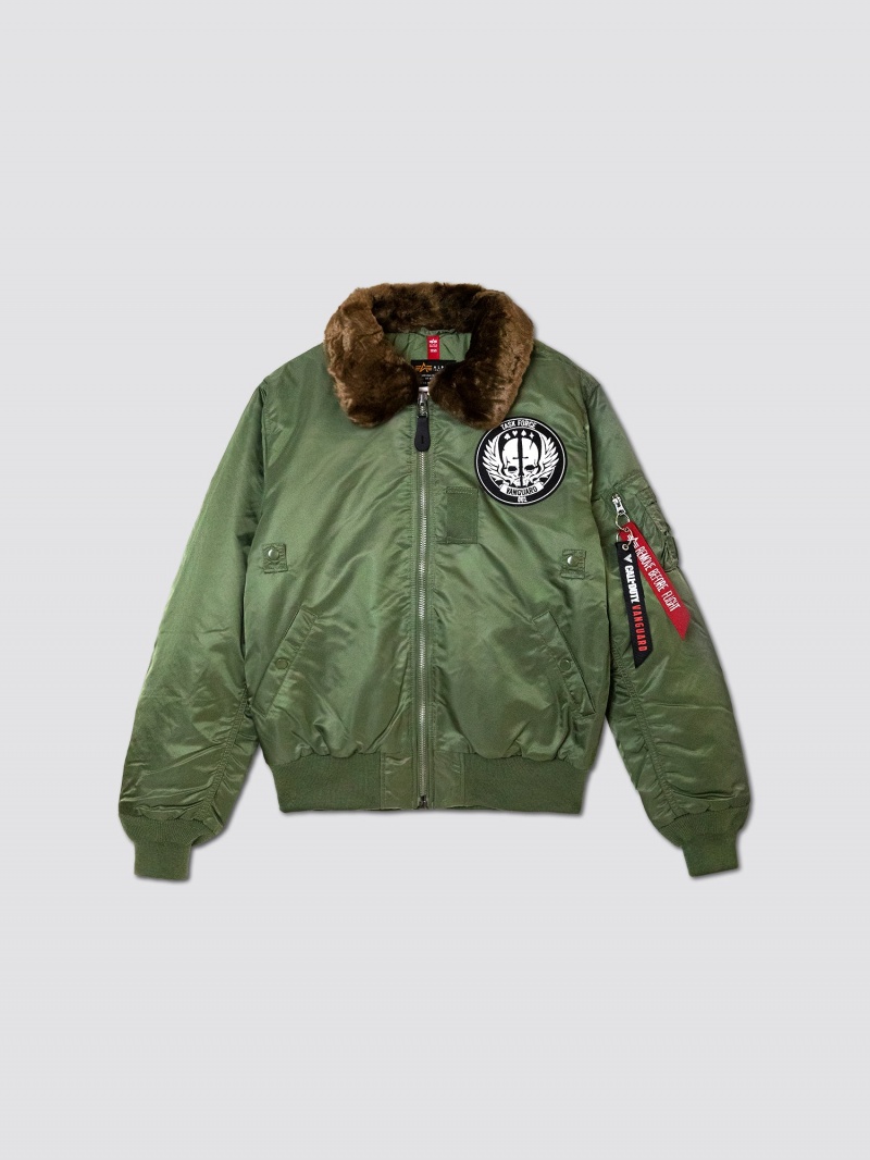 Veste Bombers Alpha Industries Call Of Duty X Alpha B-15 Slim Fit Vert Olive Marron Homme | JFC-48183486