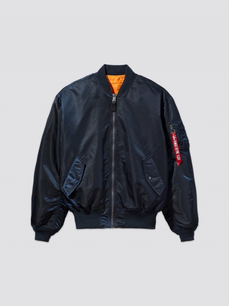 Veste Bombers Alpha Industries L-2b Loose Noir Homme | NJA-91141526