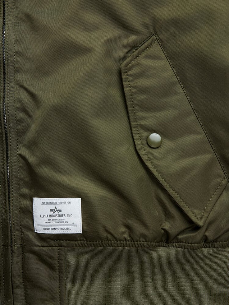 Veste Bombers Alpha Industries L-2b Encapuchonné Gen Ii Vert Homme | NEC-11729072