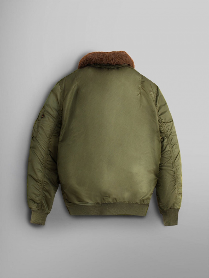 Veste Bombers Alpha Industries B-15 Mod Vert Olive Homme | CHC-28418667