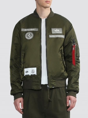 Veste Bombers Alpha Industries Alpha X Izzue Ma-1 Vert Olive Homme | JVH-61798715