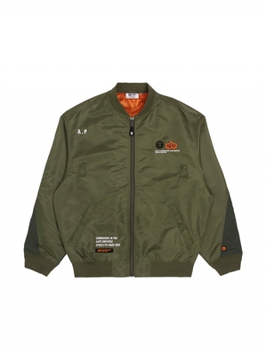 Veste Bombers Alpha Industries Aape X Alpha Ma-1 Legere Vert Olive Homme | KAP-63803836