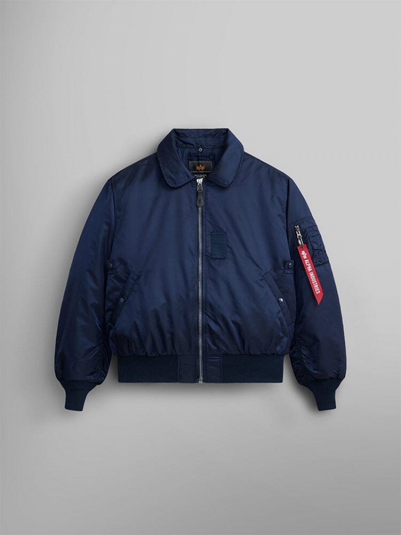 Veste Bombers Alpha Industries B-15 (HERITAGE) Bleu Homme | QSB-99156024