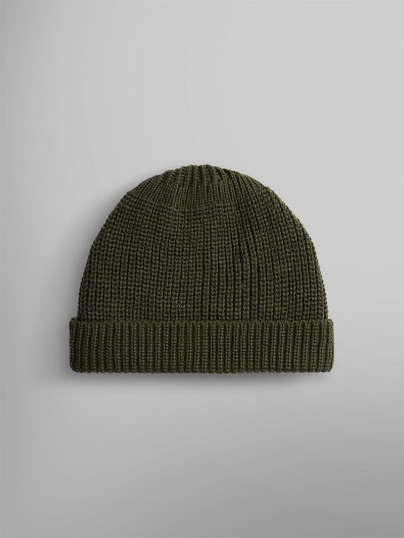 Chapeaux Alpha Industries Essential Watch Accessories Vert Olive | DFH-49515480