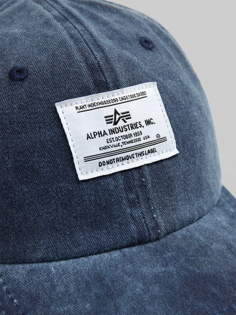 Chapeaux Alpha Industries Battlewash Accessories Bleu | FUO-52667066