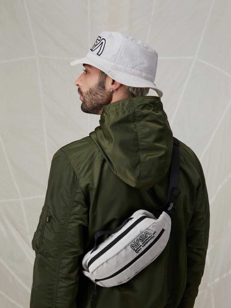 Sac Alpha Industries Nasa Gradient Accessories Blanche | KDF-89998544